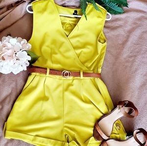 🌼Yellow Romper Shorts🌼